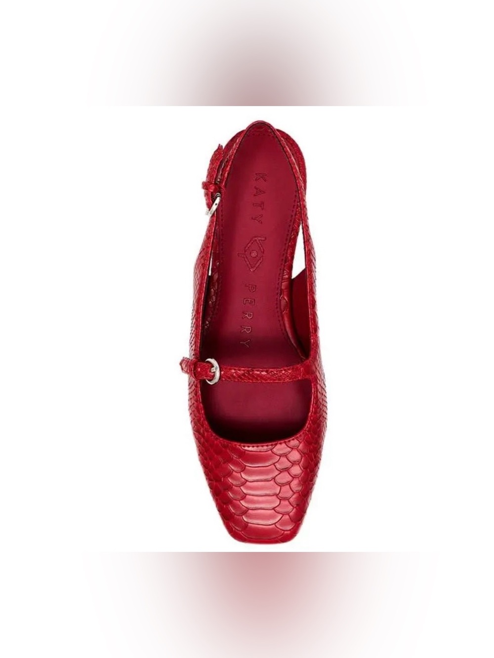 Katy Perry The Evie Daisy Flat shoes in Radiant Red.